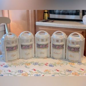 Vintage Opal floral lusterware from Germany